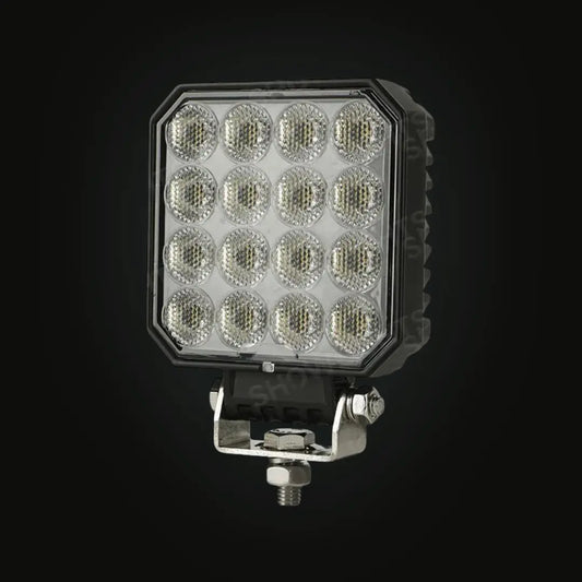 LED Arbetslampa 16x3W Fyrkantig