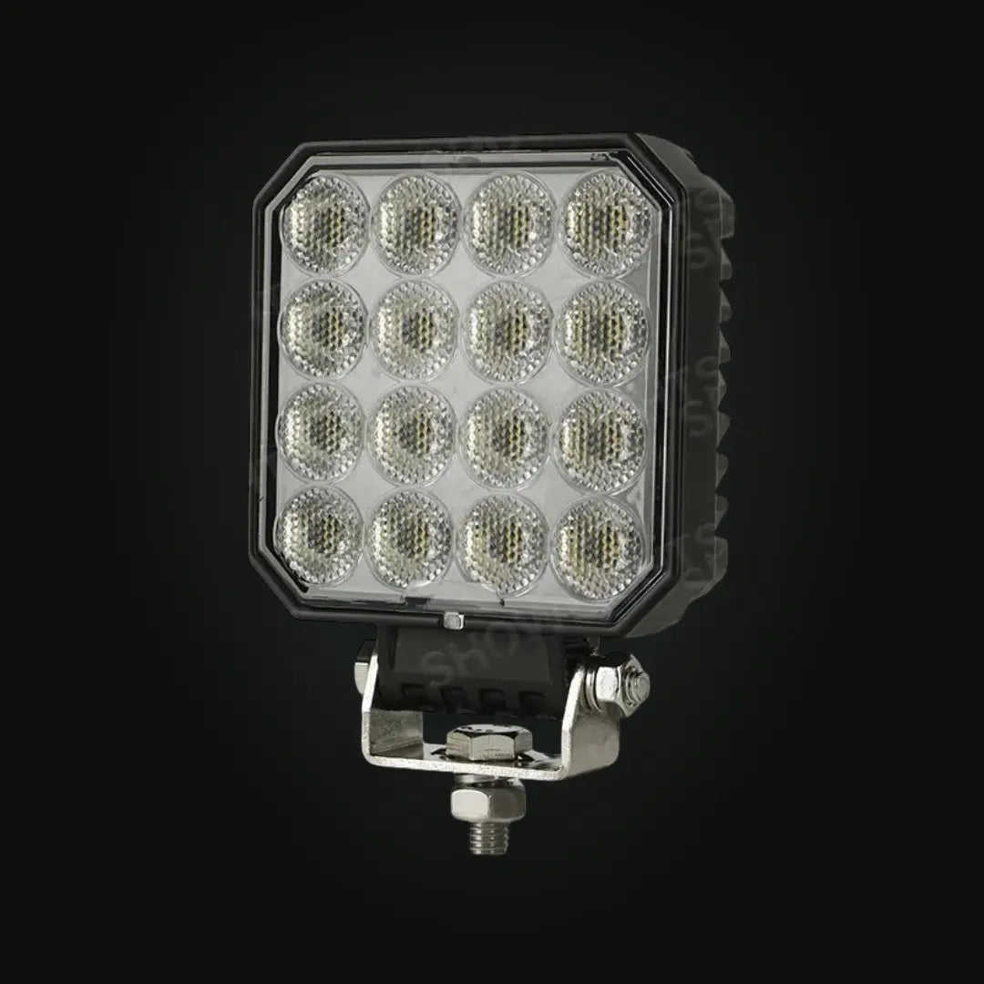 LED Arbetslampa 16x3W Fyrkantig